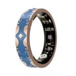 V10 Enamel Smart Ring - Retro Jewelry Health Tracker with Heart Rate, Sleep & Remote Camera