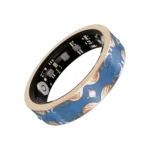 V10 Enamel Smart Ring - Retro Jewelry Health Tracker with Heart Rate, Sleep & Remote Camera - Image 2
