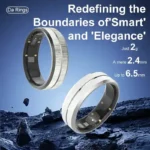 Da Rings Titanium Smart Ring - Ultra-Light Health Tracker with Blood Pressure & 128 Sports Modes - Image 2