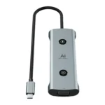 V172 12-in-1 USB-C AI Docking Station - Dual Display Hub with Voice Assistant & 100W PD - Image 5