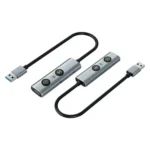V294A AI USB-A Docking Station (5-in-1) - Portable Hub with Voice Transcription & One-Click AI Assistant - Image 3