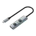 V296 AI USB-C Docking Station (7-in-1) - 4K HDMI Hub with PD 3.0, Voice Dictation & One-Click AI Assistant