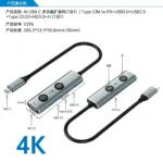 V296 AI USB-C Docking Station (7-in-1) - 4K HDMI Hub with PD 3.0, Voice Dictation & One-Click AI Assistant - Image 4