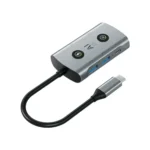 V300 AI USB-C Docking Station (7-in-1) - Dual HDMI 4K Hub with PD 3.0, Voice Dictation & AI Assistant - Image 2